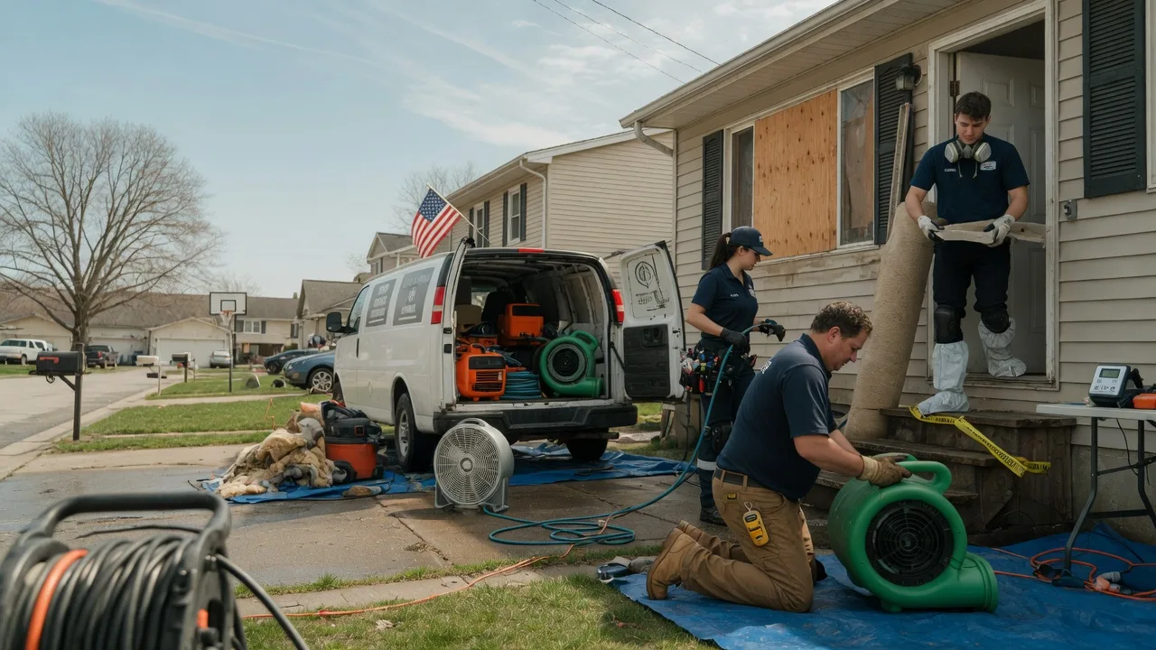 Water Damage Restoration in Justin, TX near me